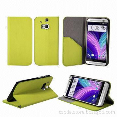 PU Flip Wallet Case for HTC One 2